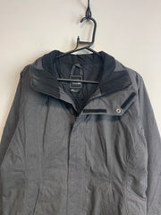 Grey The North Face Raincoat Women's Medium