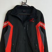 Black and Red Honda Track Jacket Women's Large