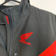 Black and Red Honda Track Jacket Women's Large