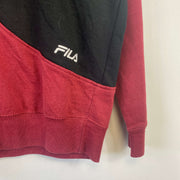 Red Black Fila Sweatshirt Large