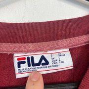 Red Black Fila Sweatshirt Large