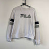 White Fila Sweatshirt Womens Large