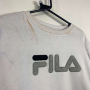 White Fila Sweatshirt Womens Large