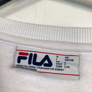 White Fila Sweatshirt Womens Large