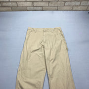 Beige Wrangler Carpenter Trousers W34