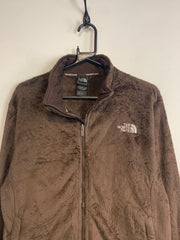 Brown The North Face Fleece Jacket Women's Large