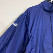 Vintage Blue Puma Windbreaker Jacket Small