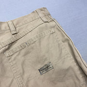 Beige Wrangler Carpenter Trousers W34