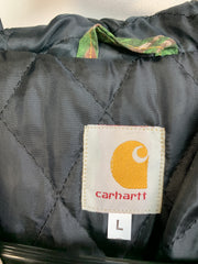 Reworked Tree Print Carhartt Workwear Jacket Women's Large