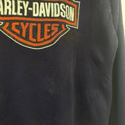 Vintage Harley Davidson Sweatshirt Navy Large