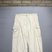 White Dickies Cargo Trousers W38