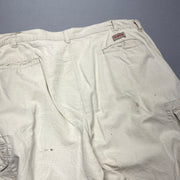 White Dickies Cargo Trousers W38