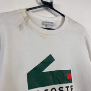 White Lacoste Sweatshirt Medium