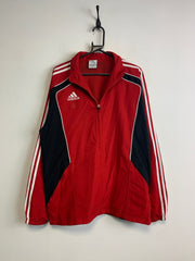 00s Red Adidas Windbreaker Men's XL