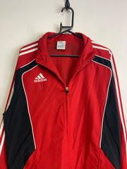 00s Red Adidas Windbreaker Men's XL