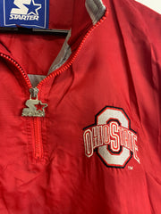 Red Starter Ohio State 1/4 Zip-up Pullover Men's Medium