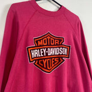 Pink Harley Davidson Vintage Sweatshirt XL