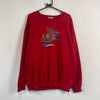 Red Christmas Sweatshirt Northern Reflections Vintage XL