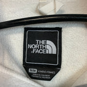 Grey and White North Face Denali Fleece Women's Medium