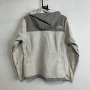 Grey and White North Face Denali Fleece Women's Medium