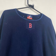 Navy Majestic MLB Baseball Sweatshirt 2XL