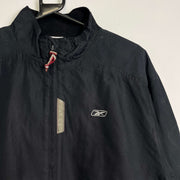 Black Reebok Jacket 2000s y2k Medium