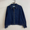 Navy Denim Harrington Jacket Men's Large