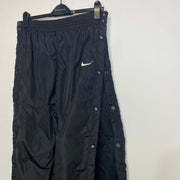 Vintage 90s Nike Shell Popper Trousers Bottoms Medium
