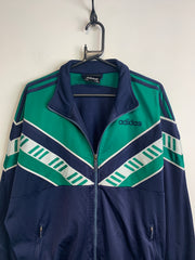 90s Navy-Green Adidas Windbreaker Men's XL