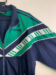 90s Navy-Green Adidas Windbreaker Men's XL