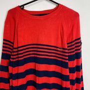 Red Navy Paul & Shark Knit Sweater Jumper XL