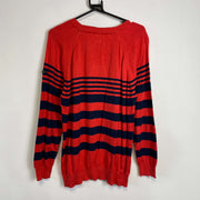 Red Navy Paul & Shark Knit Sweater Jumper XL