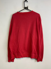 Red Embroidery Sweatshirt Men's XL