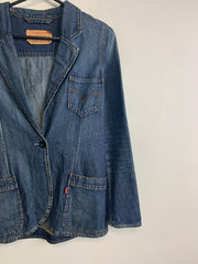 Blue Levi's Denim Blazer Men's Small