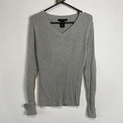 Grey Calvin Klein Knit Sweater Jumper Womens Medium