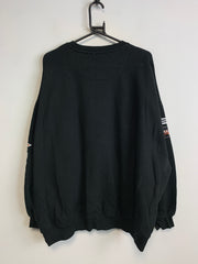 Black Embroidery Sweatshirt Men's Large