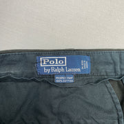 Vintage Black Polo Ralph Lauren Chino Trousers W34