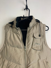 Beige-Black Sport Artic Reverse Gilet Women's Medium