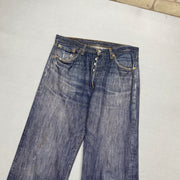 Navy Levi's 501 Jeans W32