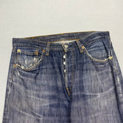 Navy Levi's 501 Jeans W32