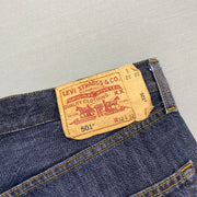 Navy Levi's 501 Jeans W32