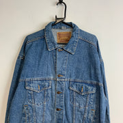 Vintage Blue Denim Jacket Men's XL