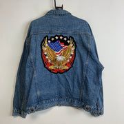 Vintage Blue Denim Jacket Men's XL