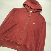 00s Red Nike zip up Hoodie Men's Large