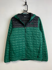 Black and Green North Face Jacket Boy's XL