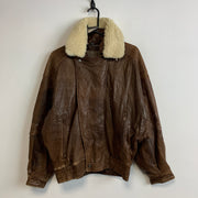 Brown Bomber Jacket Men's S/M