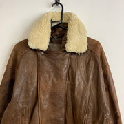 Brown Bomber Jacket Men's S/M