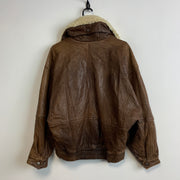 Brown Bomber Jacket Men's S/M