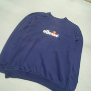 Vintage Navy Ellesse Sweatshirt Men's Large