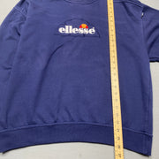 Vintage Navy Ellesse Sweatshirt Men's Large